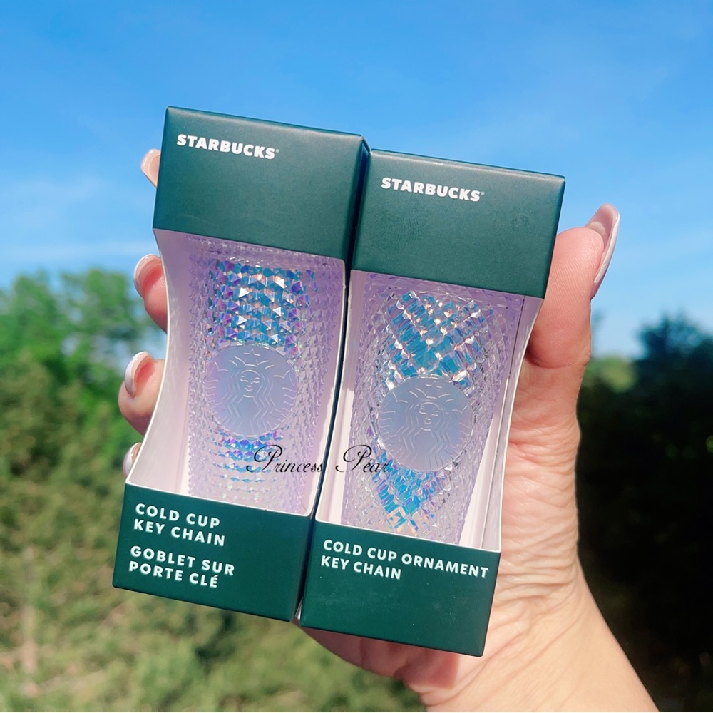 Starbucks 2023 Unicorn studded & Thailand White Jeweled ornament keychain - Picture 4 of 4